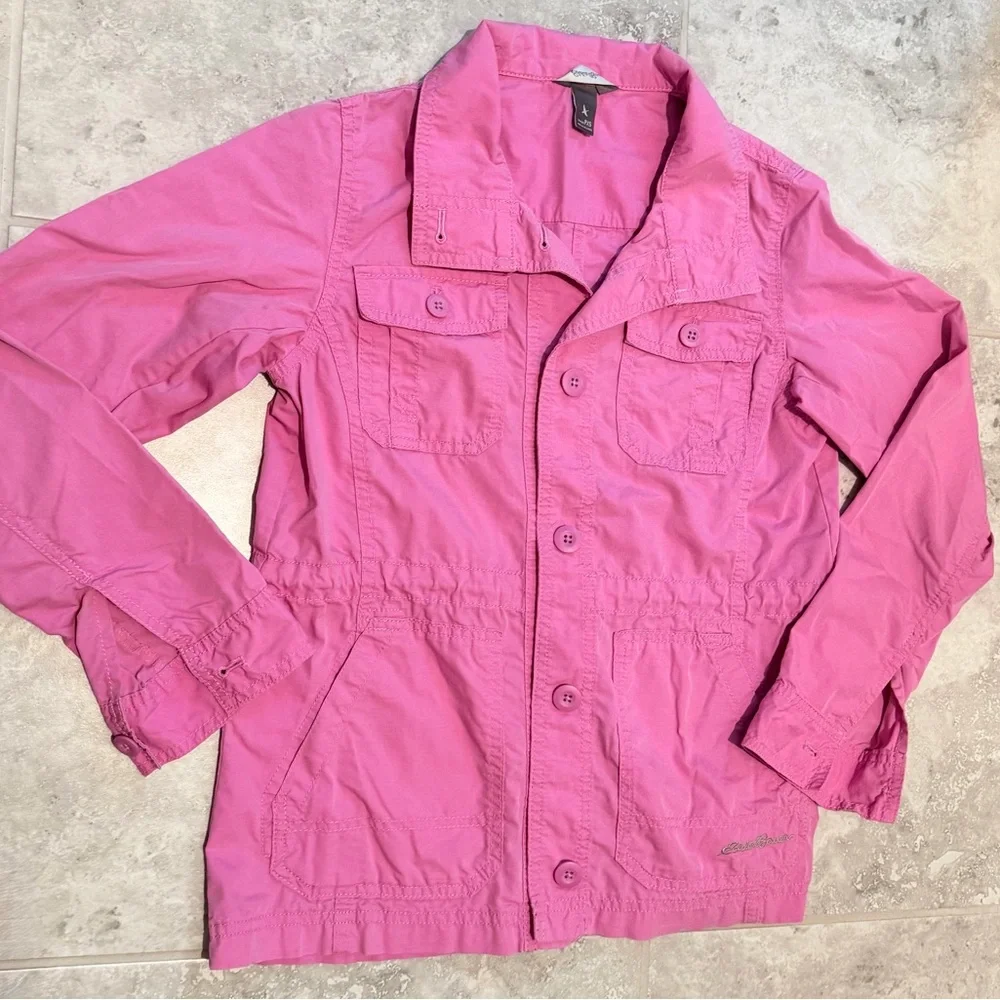 Eddie Bauer Pink Utility Jacket | Women’s Petite XS - Picture 1 of 8